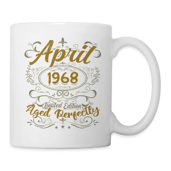 Avril 1968 Cadeau Anniversaire April 1968 - Mug blanc - blanc - Droite