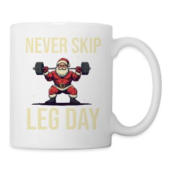 christmas leg day Zeichenfläche 1 - Tasse - Weiß - Rechts