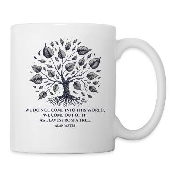 Alan Watts | Baum des Lebens & spirituelle Weisheit - Tasse - Weiß - Rechts