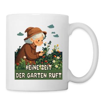 Pas le temps, le jardin vous appelle. - Mug blanc - blanc - Droite