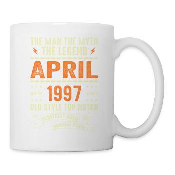 april 1997, APRIL 1997 - Tasse - Weiß - Rechts