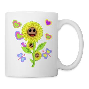 Sunflower Sunflowers Garden Flower Flowers - Mug - white - Right