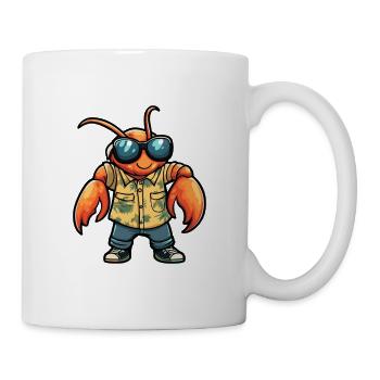 Hummer Krebs Lustig Sommer - Tasse - Weiß - Rechts