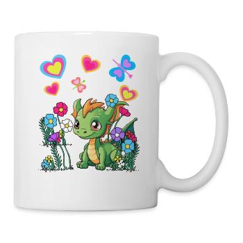 Enfants Enfant Dragon Dragon Créature mythique Dinos - Mug blanc - blanc - Droite