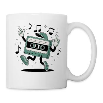 Retro Retro Party Cassette 80's and 90's - Mug - white - Right