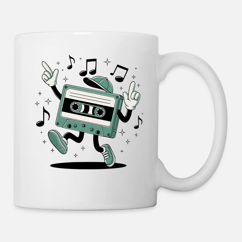 Cassette retro De Fête Rétro année 80 et 90 - Mug blanc - blanc