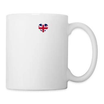 I Love London Cool Colosseum Heart Flagge England - Tasse - Weiß - Rechts