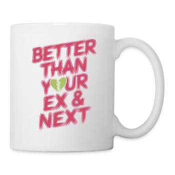 Mieux que votre ex et votre prochaine rupture Single Party - Mug blanc - blanc - Droite