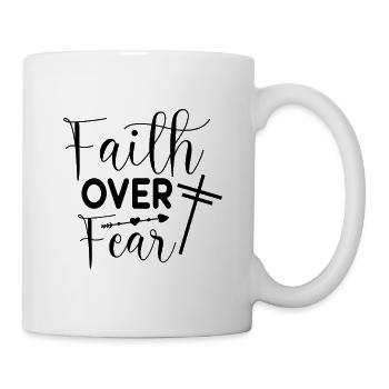 La croyance plutôt que la peur - Mug blanc - blanc - Droite