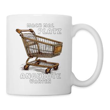 PANIER D’ACHAT MAKE WAY - Mug blanc - blanc - Droite