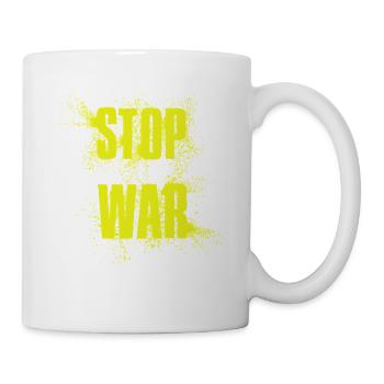 STOP WAR – NO WAR - PEACE - Mug - white - Right
