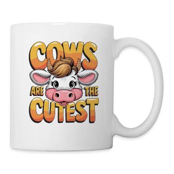 Les vaches sont les amis les animaux les plus mignons pour - Mug blanc - blanc - Droite