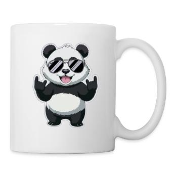 Cool Panda avec des lunettes de soleil berce le look - Mug blanc - blanc - Droite