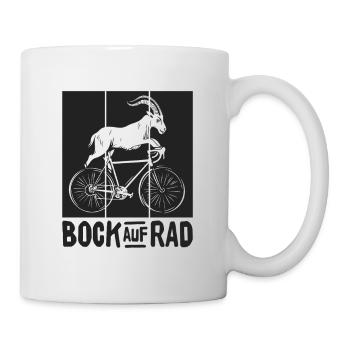 BOCK AUF RAD RADFAHRER RADSPORT RENNRAD FAHRRAD - Tasse - Weiß - Rechts