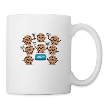 Cookie Rebellion – Funny Cookie Protest Design - Mug - white - Right