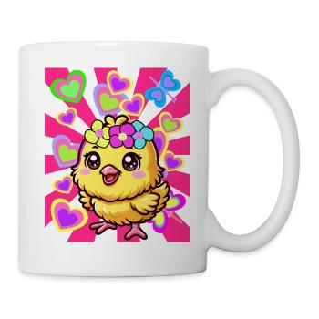 Spring Easter Chick Kids Child Baby - Mug - white - Right