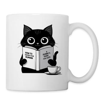 Schwarze Katze – Der ultimative Ratgeber für Katze - Tasse - Weiß - Rechts