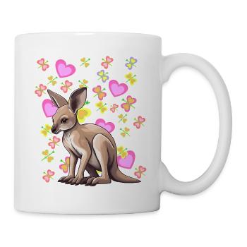 Kangourou Kids Australie Zoo Zoo Animaux du zoo - Mug blanc - blanc - Droite