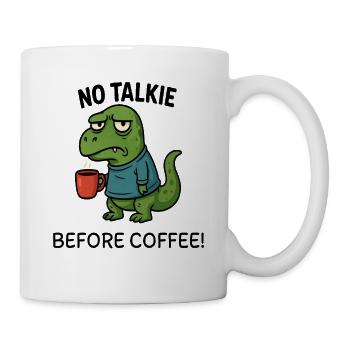 T Rex no talki - Mug - white - Right
