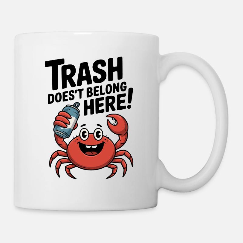 No garbage belongs here cancer - Mug - white