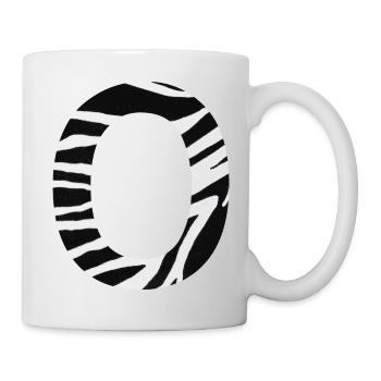 Letter o zebra - Mug - white - Right