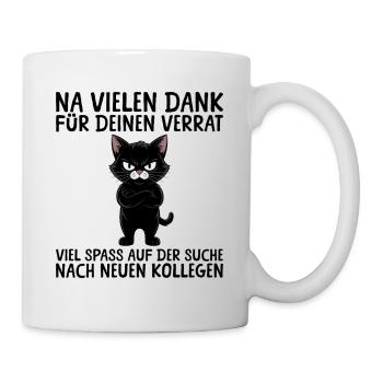 Jobwechsel Kollege Abschied Neuer Job - Tasse - Weiß - Rechts