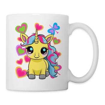 Licorne Licornes Enfants Enfant Rétro Cheval Années 80 - Mug blanc - blanc - Droite