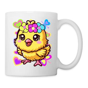 Chick Easter Kids Child Baby Chicken - Mug - white - Right