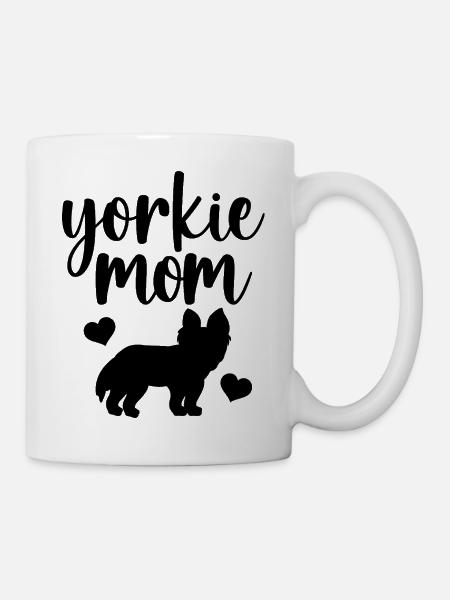Yorkie mom - Tasse - Weiß