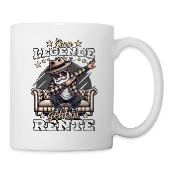 Rentner Rente Ruhestand Legende Renteneintritt - Tasse - Weiß - Rechts