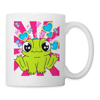 Retro Frog Frogs Kids Child Toad - Mug - white - Right