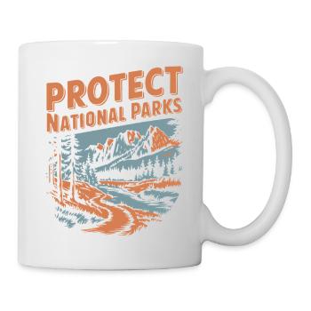 Protéger les parcs nationaux à l’extérieur Forêt Nature - Mug blanc - blanc - Droite
