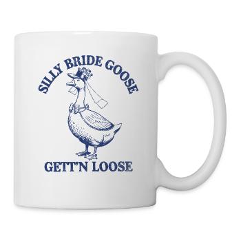 Silly goose Funny Wedding Tshirt - Mug - white - Right
