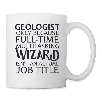 Géologue Magicien Géologie - Mug blanc - blanc - Droite