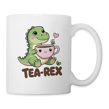 Tea-Rex – Sweet Dino with Teacup - Mug - white - Right