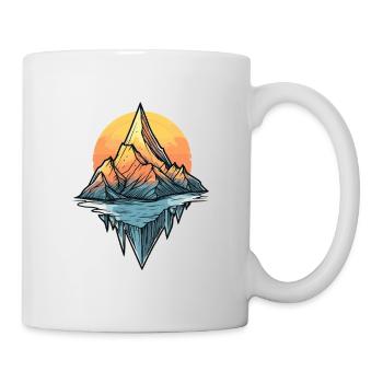 Berge - Tasse - Weiß - Rechts