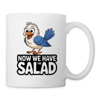 VOGEL MAINTENANT, NOUS AVONS LA SALADE - Mug blanc - blanc - Droite