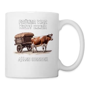 TOUT N’A PAS TOUJOURS ÉTÉ MIEUX DANS LE PASSÉ - Mug blanc - blanc - Droite