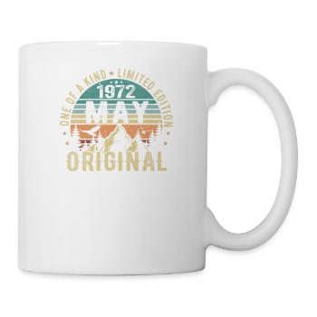 Légendes Mai 1972 Anniversaire Millésime Mai 1972 - Mug blanc - blanc - Droite