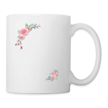Lettre g fleurs - Mug blanc - blanc - Droite