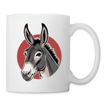Donkey Mule Horse Farm Animal Farming Farmer Cute - Mug - white - Right