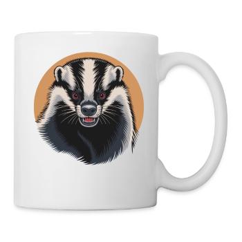 Angry Badger Wild Honey Animal Fearless Fierce - Mug - white - Right