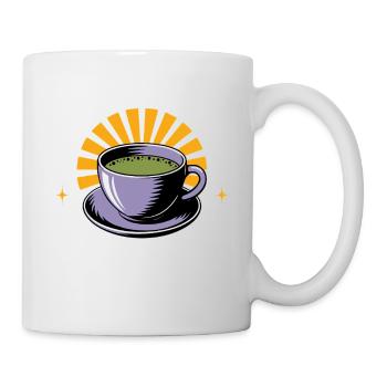 Powered By Sunshine And Matcha Drink Tea - Mug - white - Right