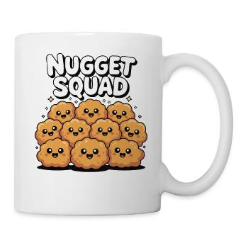 Chicken Nugget Squad Lustiges Essen Feinschmecker Fleisch - Tasse - Weiß - Rechts