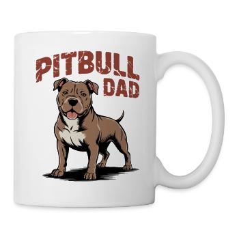 Pitbull Dad Dog Owner Father's Day - Mug - white - Right