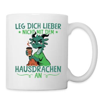 Freundin - Leg dich nicht mit dem Hausdrachen an - Tasse - Weiß - Rechts