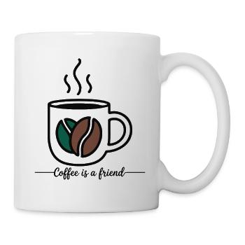 COFFEE IS A FRIEND - Mug - white - Right