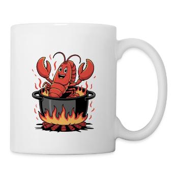 Stay Positive Lobster Funny Crab Cute Motivational - Mug - white - Right