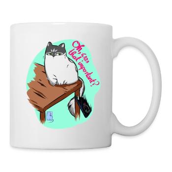 Oh, was that important - Tasse - Weiß - Rechts