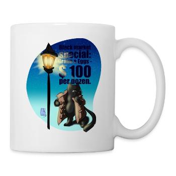 Black market Spezial: Grade a eggs - Tasse - Weiß - Rechts
